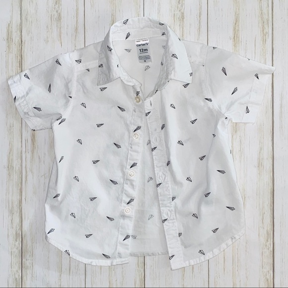 Carter's Other - Carter’s short sleeve button down top 12 mo